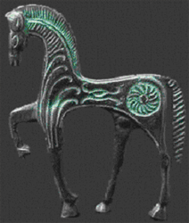 Pferd aus Bronze